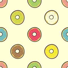 colored donuts