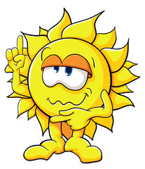 Cute cartoon sun
