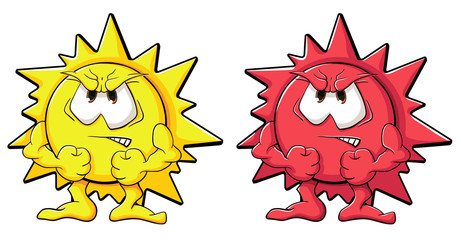 Cute cartoon sun