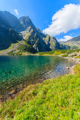 Naklejka na ściany i meble Beautiful Czarny Staw lake in summer, Tatra Mountains, Poland