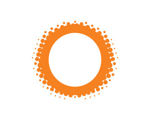 Orange Dot Halftone