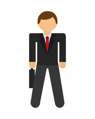 Fototapeta premium businessman icon