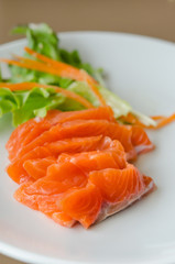 Salmon sashimi