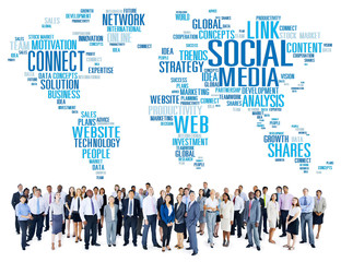 Social Media Internet Connection Global Communications Concept