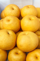 Chinese pear in market