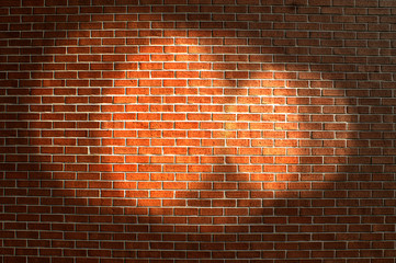 Scheinwerfer auf der Wand