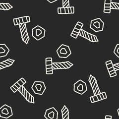 pushpin doodle drawing seamless pattern background