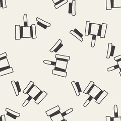 Auction hammer doodle drawing seamless pattern background