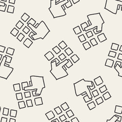 keypad doodle drawing seamless pattern background