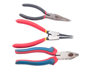 pliers on a white background