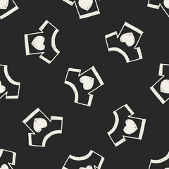clothes doodle drawing seamless pattern background
