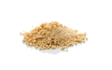 square pile of Ginger powder over white