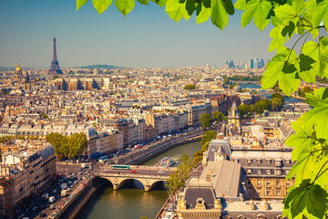 Obrazy na Szkle  Widok z lotu ptaka na Paryż