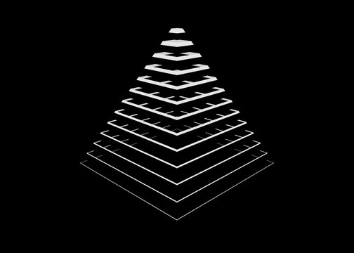 stripes and pyramid