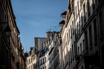 Fototapeta na wymiar Historic Street - Paris Vintage 