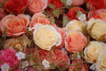 beautiful of rose artificial flowers
