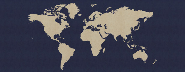 Landkarte / Kontinente