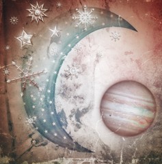 Starry moon background © Rosario Rizzo