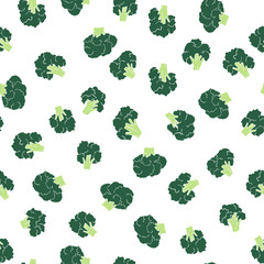 broccoli seamless pattern