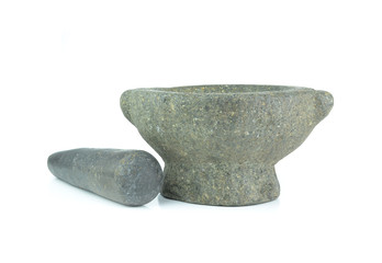 Stone mortar and pestle