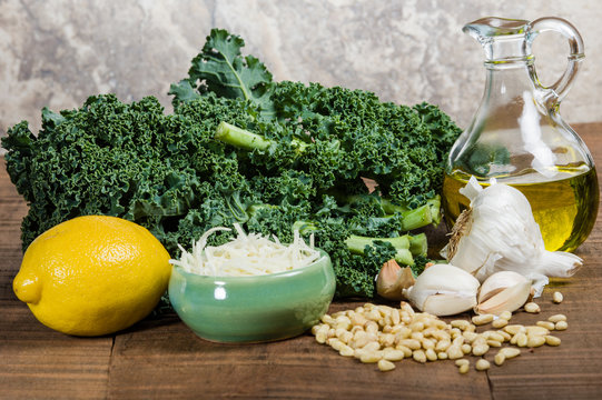 Ingredients For Kale Pesto