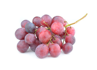red grape isolated on white