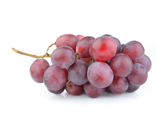 red grape isolated on white
