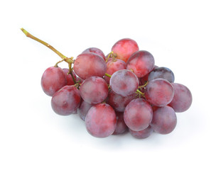 red grape isolated on white