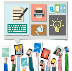 Content Blog Blogging Idea Media Internet Email Concept