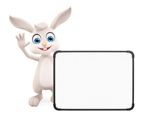 Easter Bunny with sign board