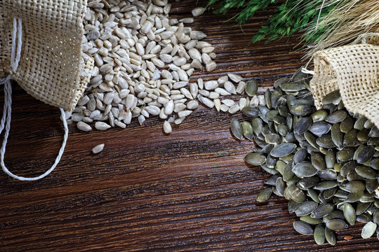 Healthy Pumpkin And Sunflower Seeds