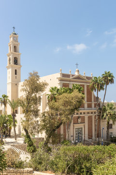 Ancient Catholic monastery in the Israeli city of Jaffa