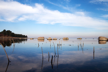 Calm at Baltic sea.