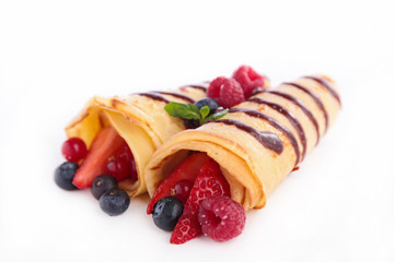 crepe with berry