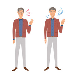 高齢　男性　表情