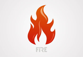 Fire logo vector illustration