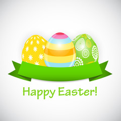 Beautiful Easter Egg Background Vector Illustration