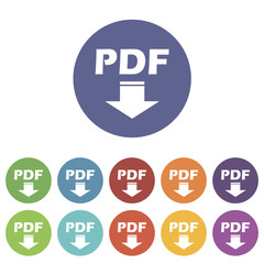 Pdf flat icon
