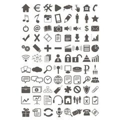 Webdesign flat icons set