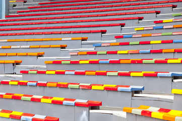 Empty Seats of old stadium.