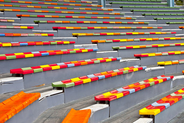 Obraz premium Empty Seats of old stadium.