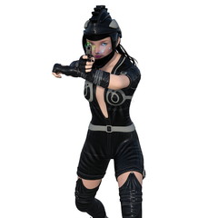 Obraz premium 女性戦士