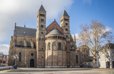Fototapeta na wymiar Saint Servatius church at the Vrijthof in Maastricht