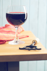 glass of red wine