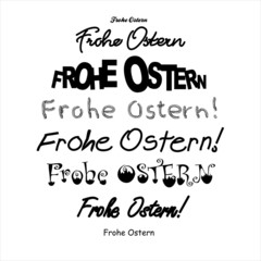 Osterei mit beschriftung frohe ostern