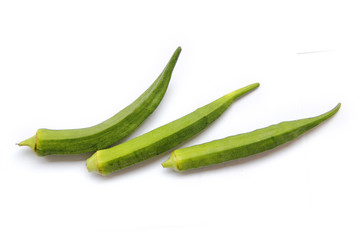 Fresh raw okra
