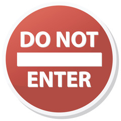 Do not enter