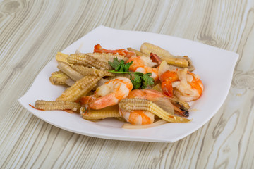 Shrimp and corn salad