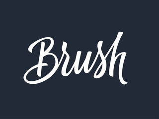 Brush hand lettering. Vector illustration