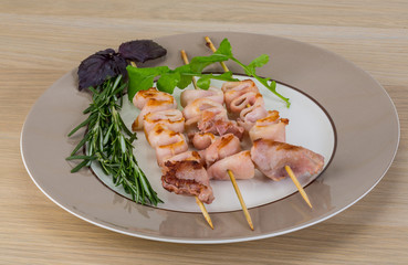 Grilled squid